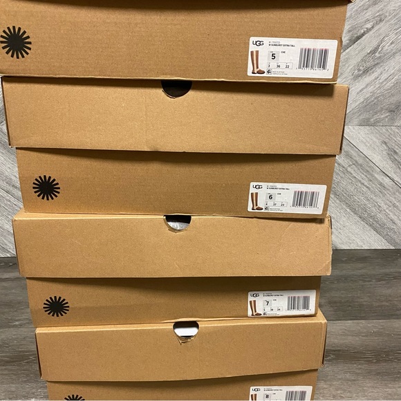 UGG | Sunburst Extra Tall Boots In Chestnut Suede Shearling NEW - Picture 14 of 14